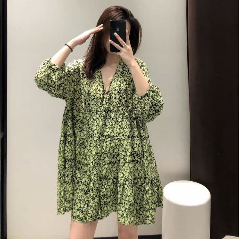 MDLV ~ 6980 CORDELIA LOOSE MINI DRESS // DRESS CASUAL IMPORT // FASHION IMPORT WANITA