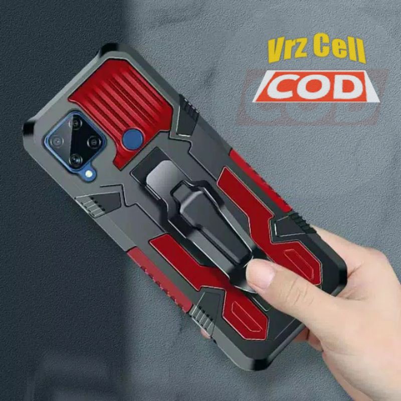 Case Robot realme C11 C12 C15 C 11 12 15 Hard Case Belt Clip Robot Transformer