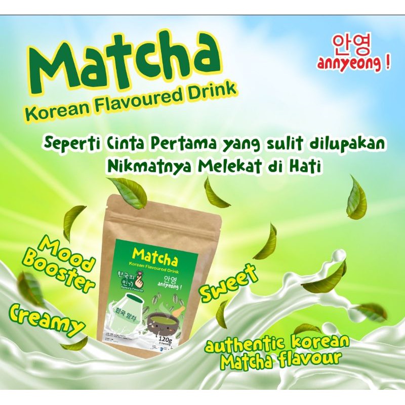 

Milk Drink Korean Flavored rasa Matcha