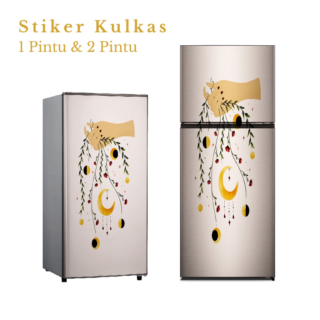 Stiker Kulkas 1 Pintu dan 2 Pintu motif Minimalist kode MT-49 - FX