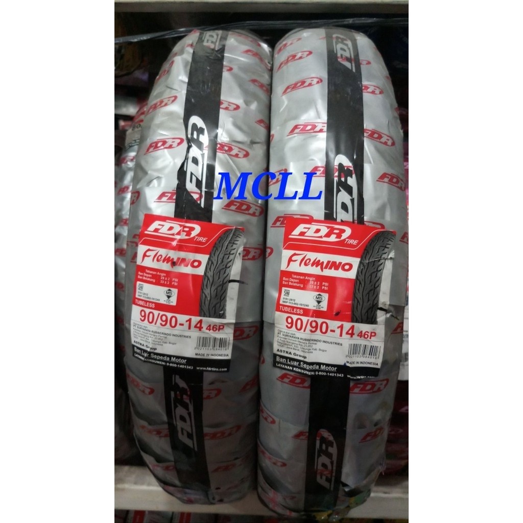 BARU BAN LUAR FDR 90 90-14 FLEMINO TUBELESS