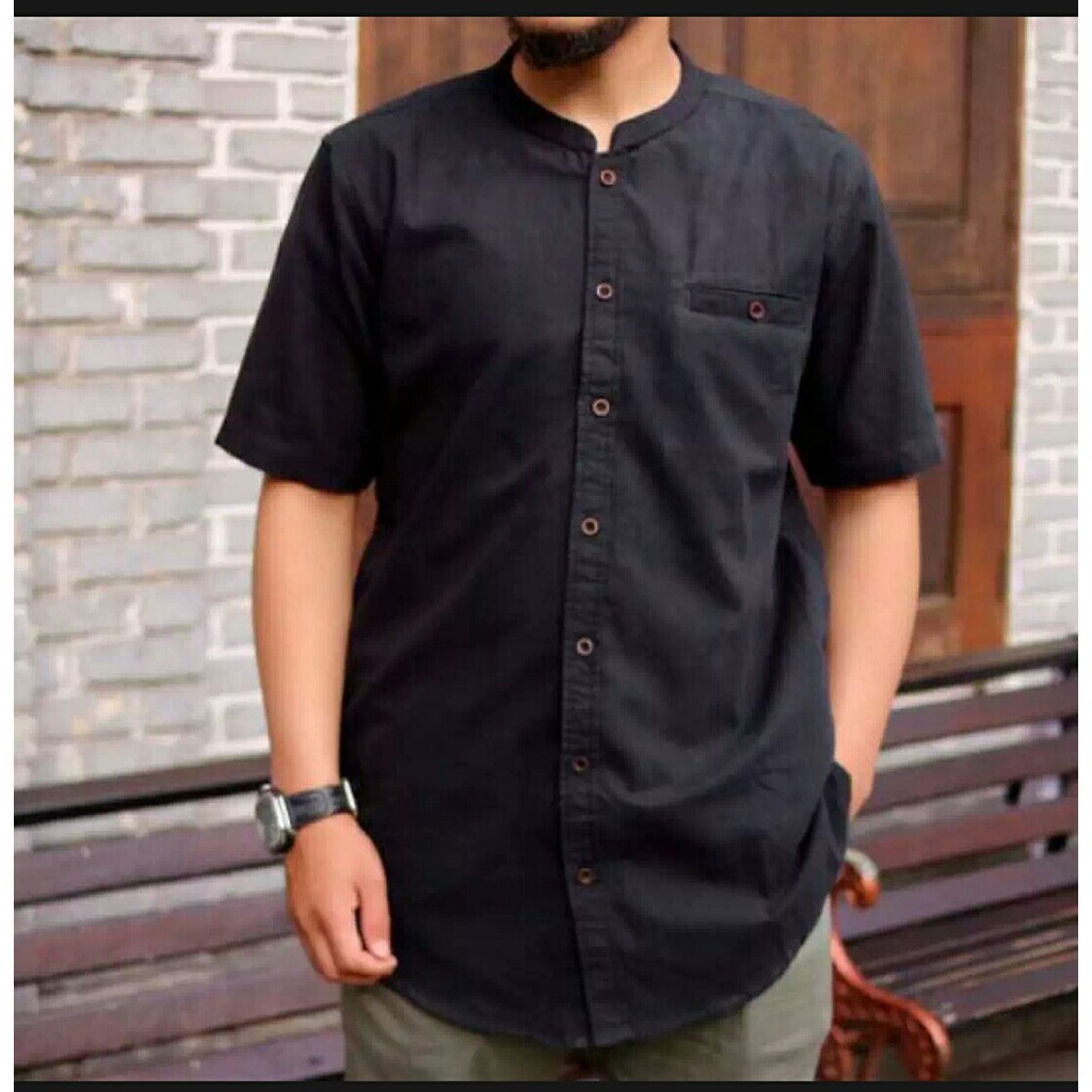 Baju koko pria lengan pendek / baju koko polos / baju koko pria terbaru 2020