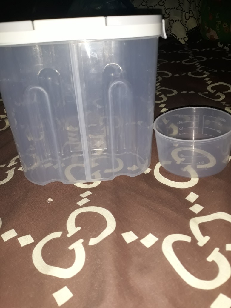 Toples 2 Sekat Ukuran Medium/storage Jar 2 Sekat/toples Kue Lebaran