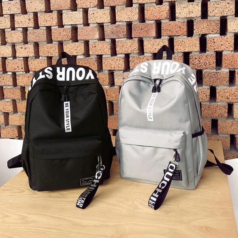 Tas Sekolah Be Your Style UKURAN BESAR BAHAN HALUS / Tas Ransel Backpack Korea Ransel Sekolah SWAG