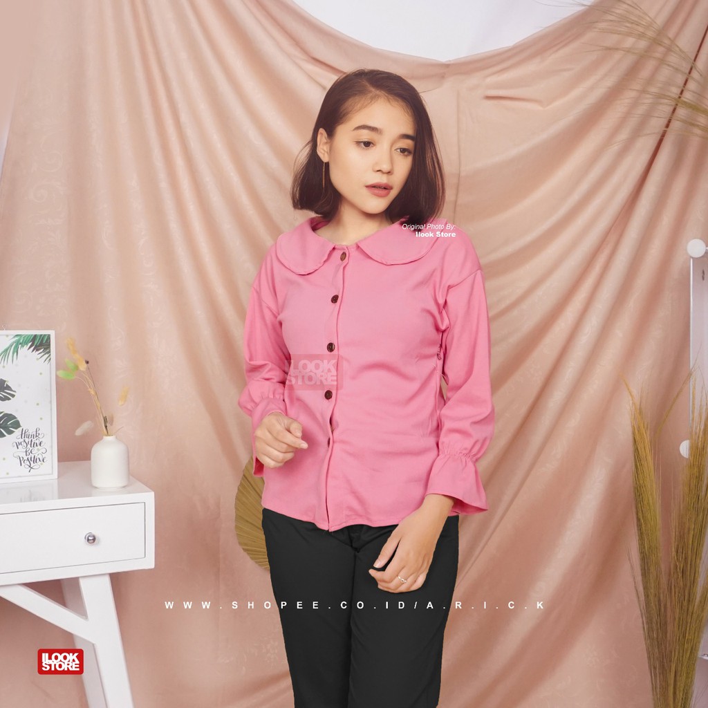 ilook | Tria Blouse | Blouse Wanita - Fit to L-Tria - Dusty