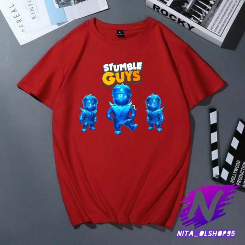 baju anak stumble guys kaos anak stumble guys atasan anak laki laki premium tiga ninja