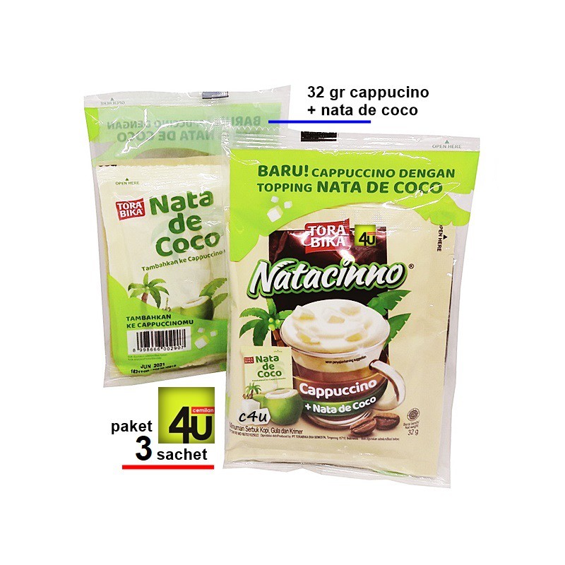 

Torabika NATACINNO - Cappucino Nata de Coco - Paket 3 sachet