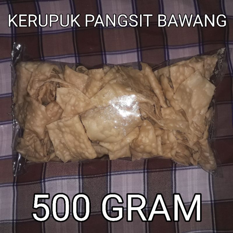 

Kerupuk Pangsit Bawang | 500 Gram