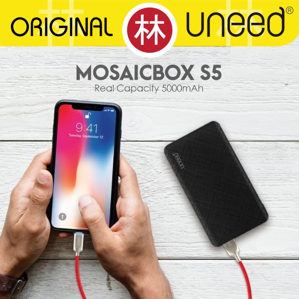 UNEED UPB402 MosaicBox S5 Powerbank 5000mAh 2 USB Output