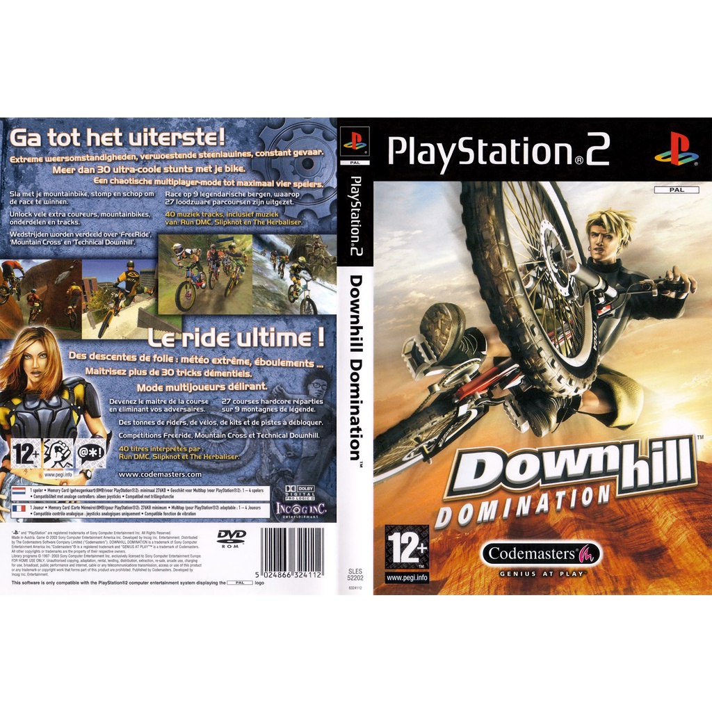 kaset ps2 game downhill domination