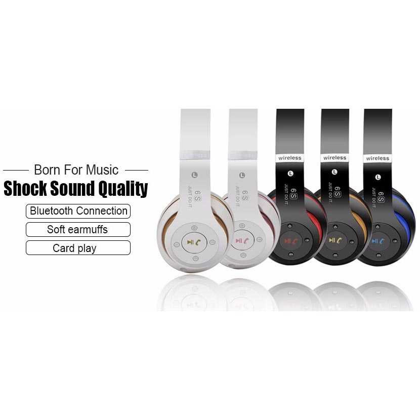 Headset Stereo Wired Wireless Headset Bluetooth - B7