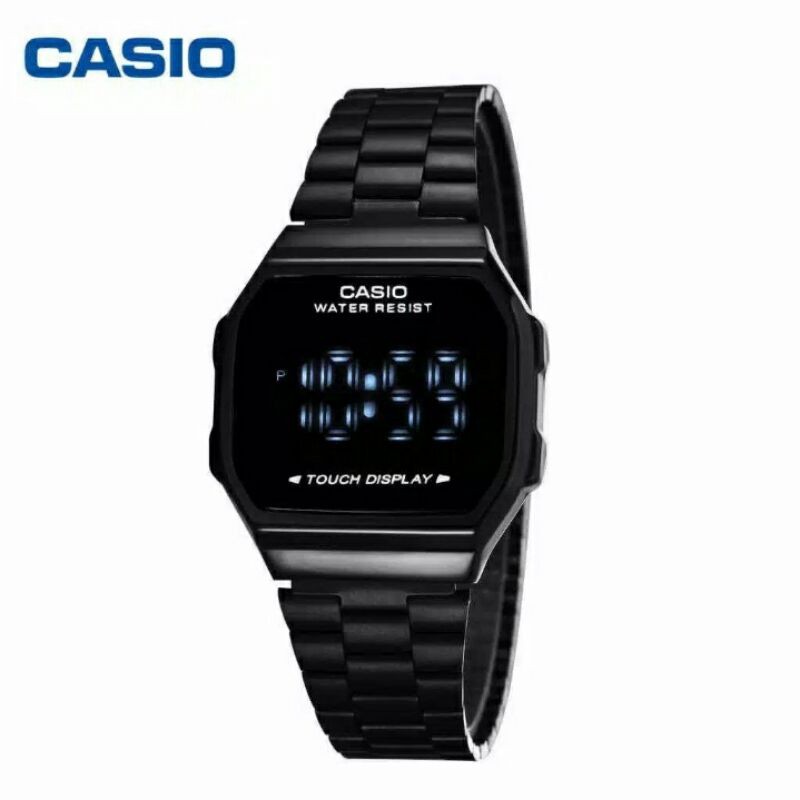 [ COD ] Jam tangan wanita Casio touch screen stainless