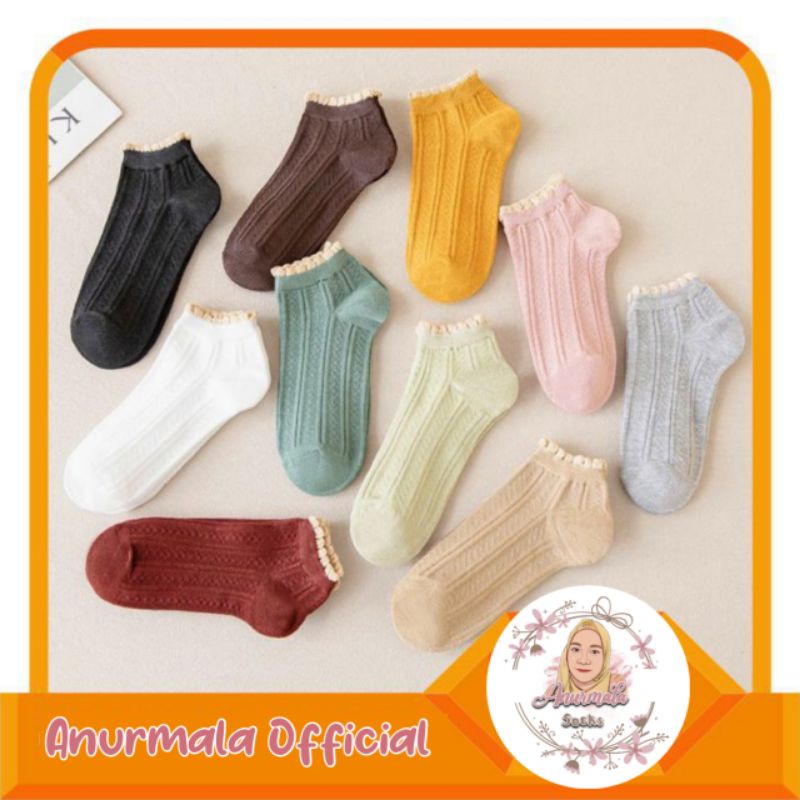 Kaos kaki wanita motif Renda ☘️ semata kaki