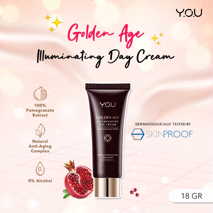 YOU Golden Age Series paket perawatan wajah 8pcs