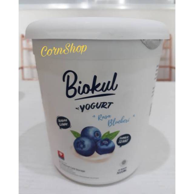 Biokul Stirred Yogurt 1000ml / 1lt / 1 ltr / 1 liter Blueberry Yoghurt / Yogurt Biokul