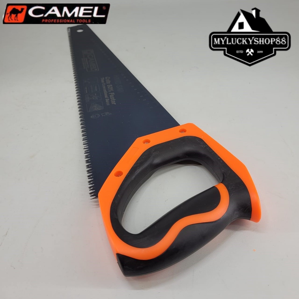 Camel Gergaji Kayu Gagang Karet 18 Inch Heavy Duty