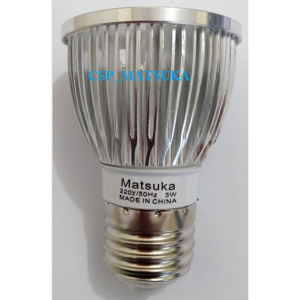 Lampu LED Hologen E27 Matsuka LMH 3W/5W Cahaya Putih dan Kuning