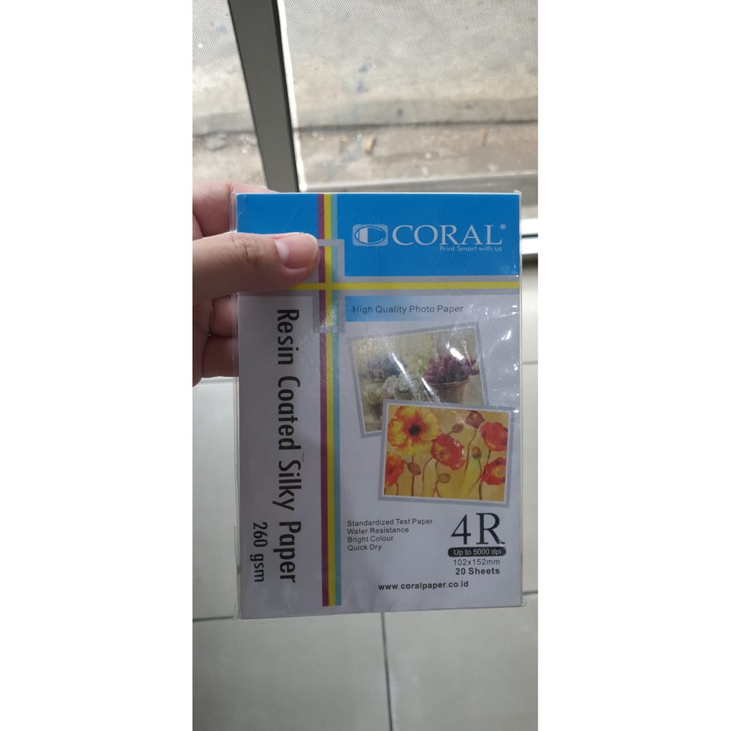 

Coral - 4R Resin Coated Silky Paper 260 GSM