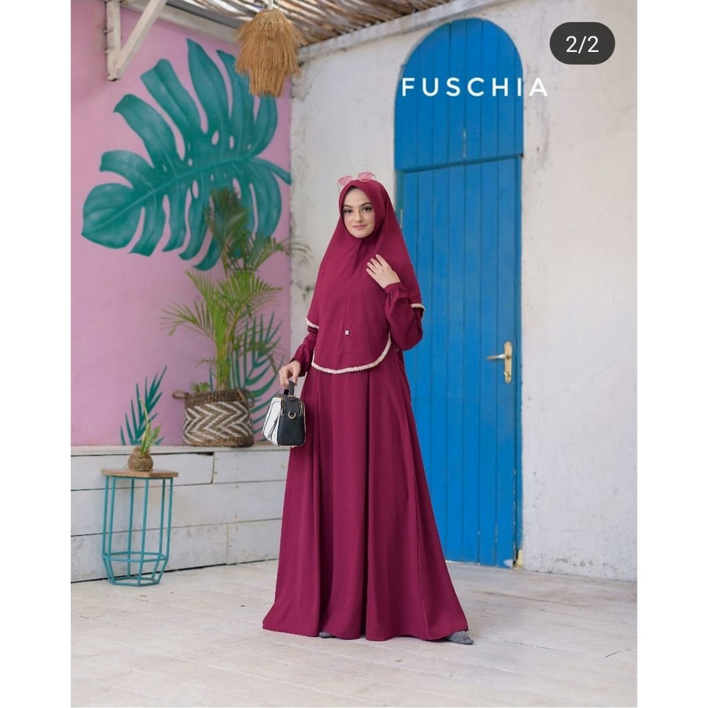 CALA SYARI DRESS Moscrepe (Free Hijab / Khimar) Gamis Trendy Gaun Modern Casual 2022