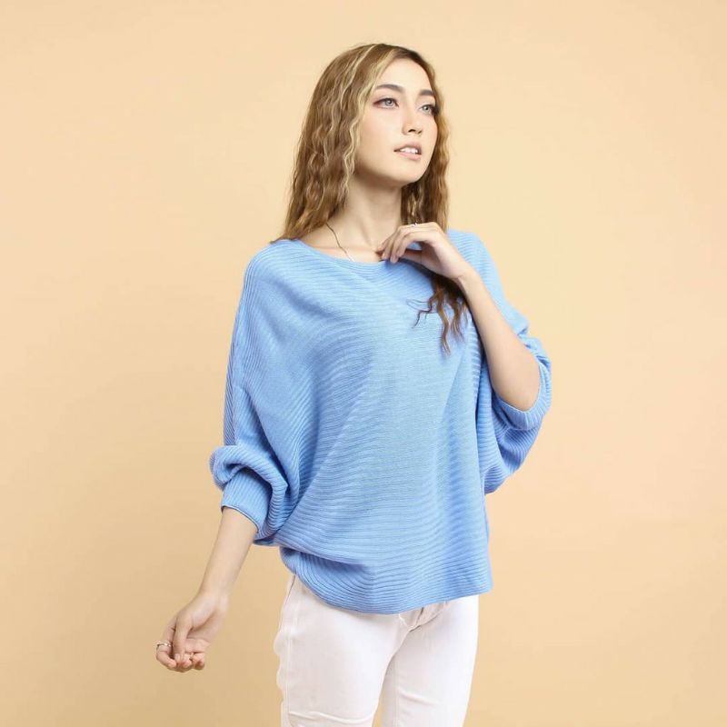 LASPERAL BATWING/BATWING RAJUT WANITA/SWEATER RAJUT KELALAWAR