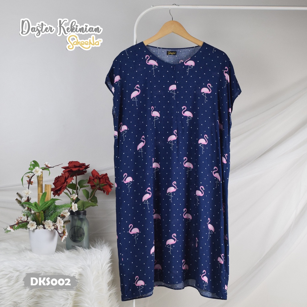 SAKEENA Daster Motif Kekinian Busui Jumbo Rayon Premium