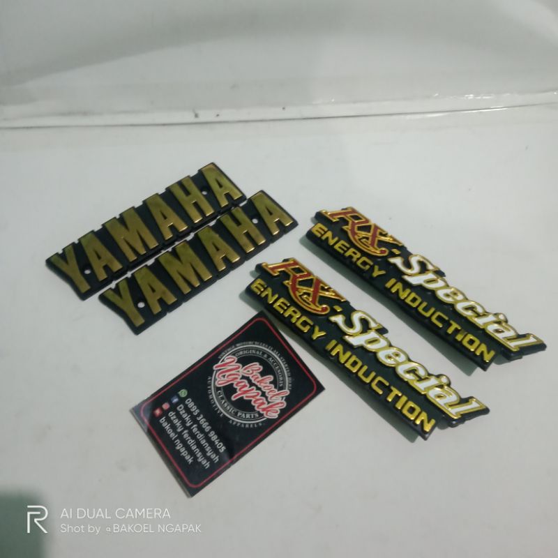 emblem tangki box aki yamaha rxspesial rx spesial rxs nos non original