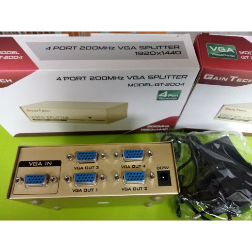 GAINTECH VGA SPLITTER 1 - 4