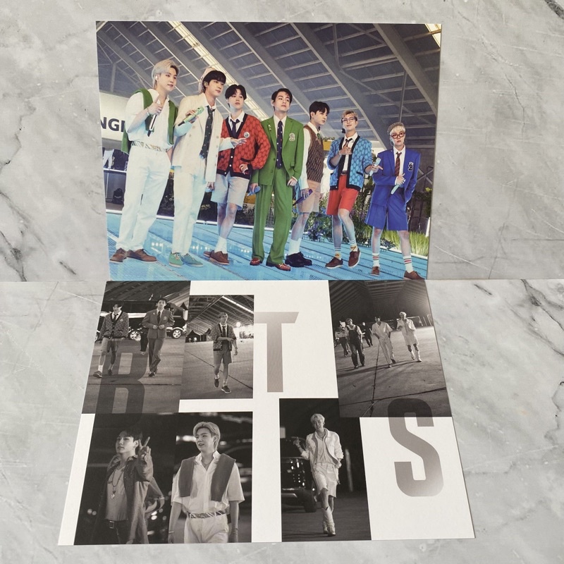 BTS the fact TMA 2021 photocard postcard sharing group rm jin suga jhope jimin v jungkook jk taehyun
