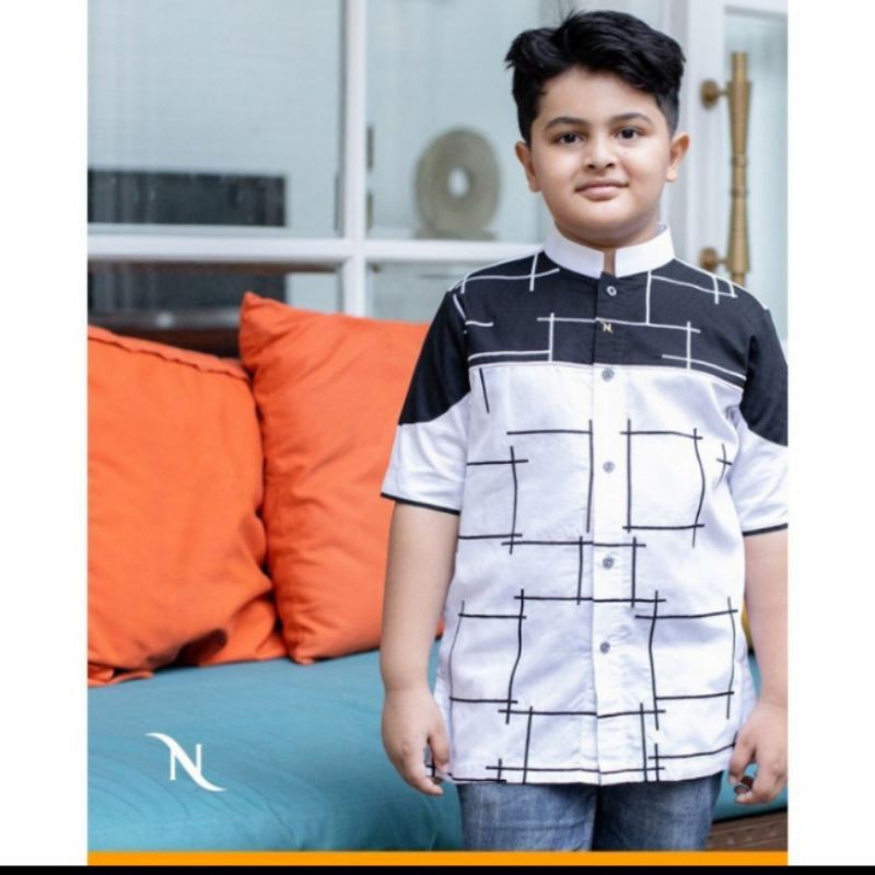 Baju Koko Anak Nizar Bordir Terbaru