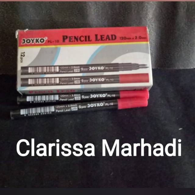 

Pencil Lead / isi pensil mekanik Joyko PL-10 /2B /2.0 mm