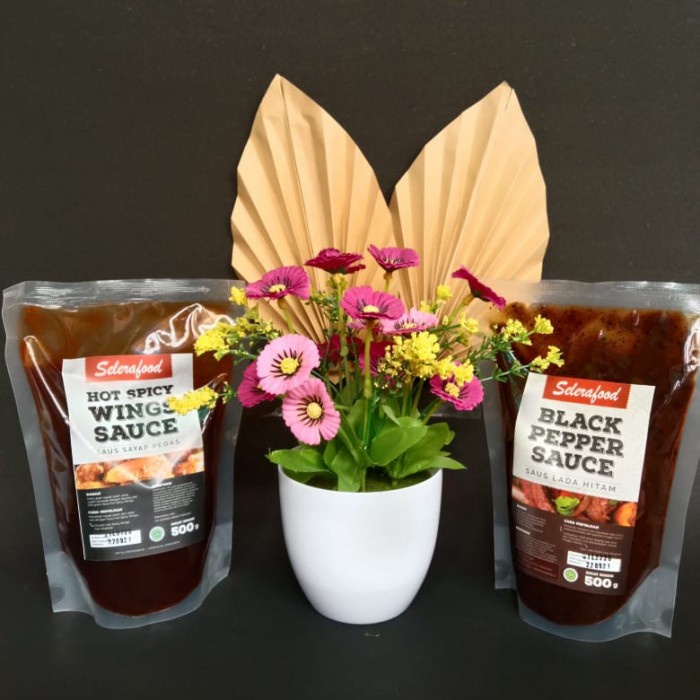 

PAKET 1 SAUS Selerafood BBQ spicy, Blackpepper & Wings @500 gr/Pack