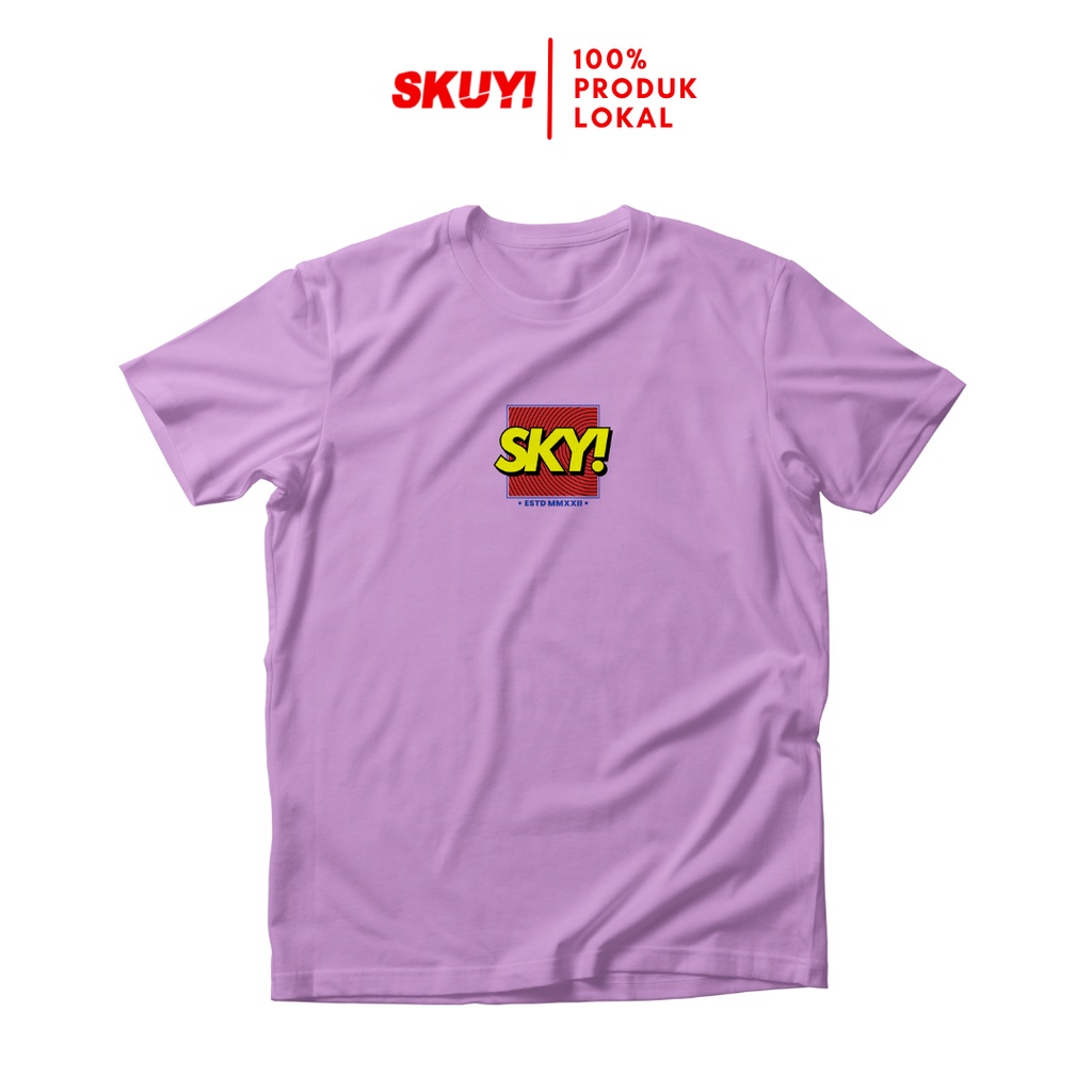 Skuy Kaos Ramdahan Dewasa Unisex Lengan Pendek Lilac Katun Combed 24s SKY45