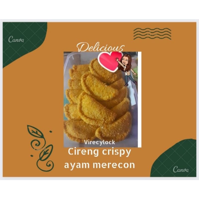 virecylock cireng crispy ayam suwir