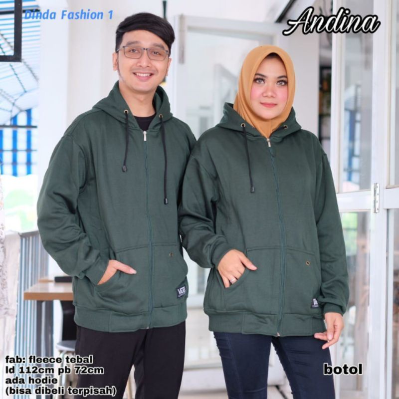 Jaket Couple Polos ANDINA By.DindaFashion