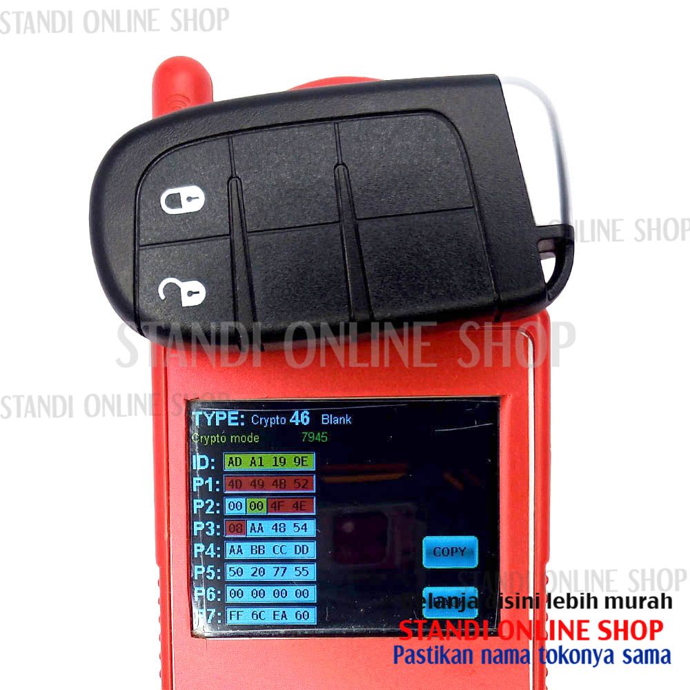 Remote Set Komplit Kunci Smartkey Dodge Journey OEM 433Mhz