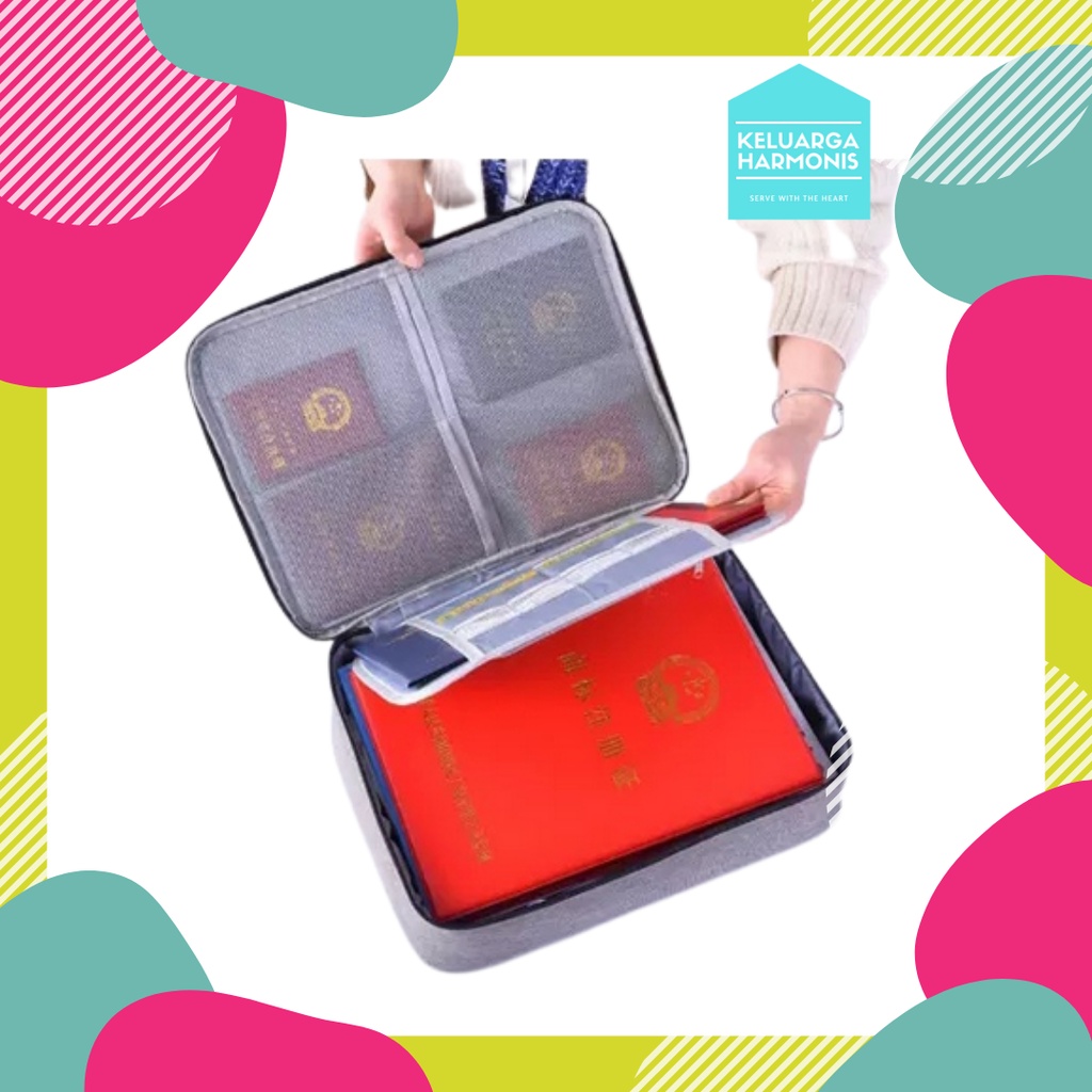 Tas Dokumen C06 Tempat Penyimpanan File Travel Bag Storage Box dengan Digit Security Lock