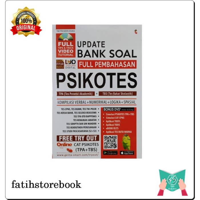 

✨COD✨ BUKU TPA PSIKOTES UPDATE BANK BANK SOAL PSIKOTES TPA+TBS
