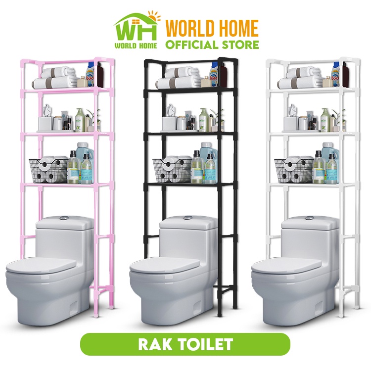 Rak Toilet WC Organizer Minimalis Rak Kamar Mandi Serbaguna Rak Sabun GOSHOP88