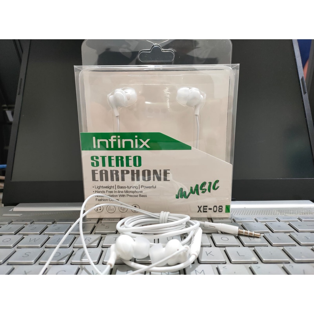 Earphone Stereo INFINIX ORIGINAL 100% Handfree Infininix Headset Infinix Origional