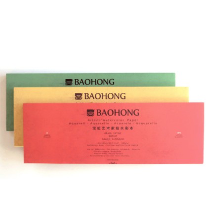 

Baohong Artists’ Watercolor Paper Pad 300gsm 100% cotton 130 x 380mm