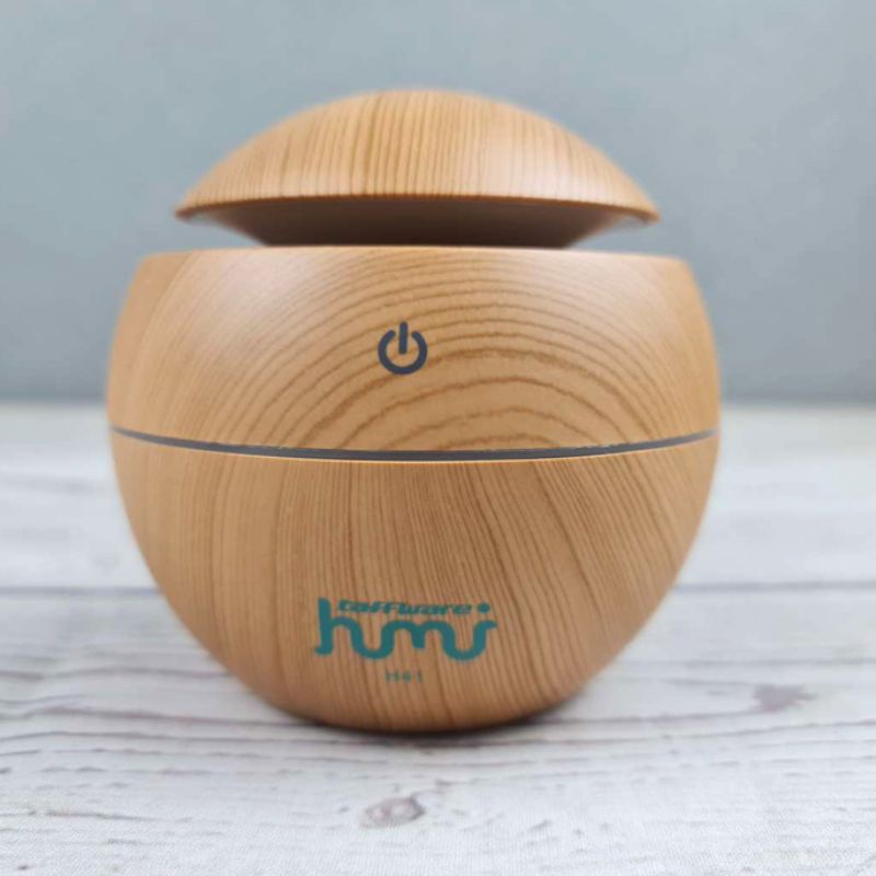 Taffware Air Humidifier Aromaterapi Minyak Diffuser 130ml Desain Kayu - HUMI ​​H41