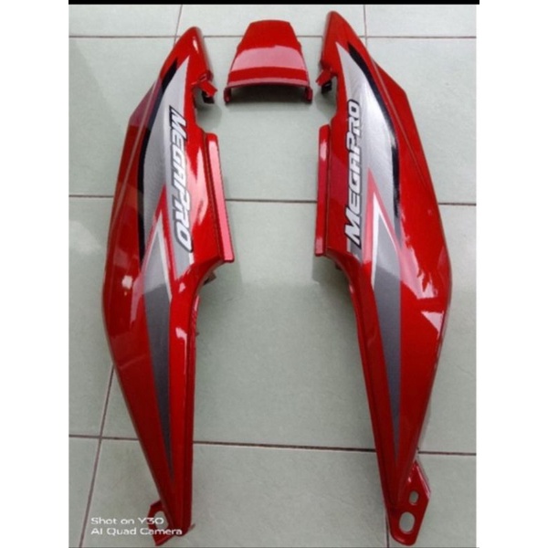 Cover Body Belakang Megapro Mega pro New Primus Merah