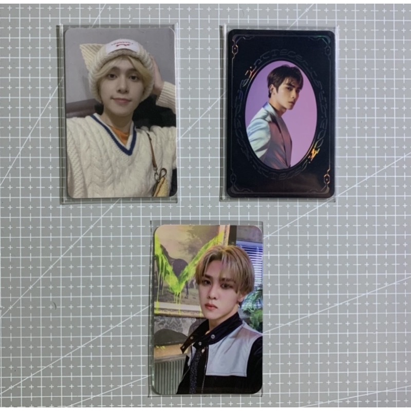 pc photocard wayv nct hendery departure meong, xiaojun yb yearbook resonance, kun kick back stranger