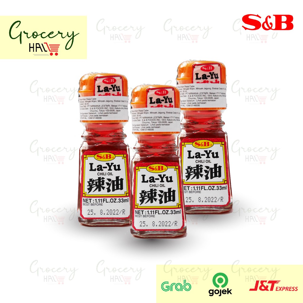 

S&B LA-YU CHILI OIL 33 ML ( CHILLI OIL - MINYAK CABE - LAYU )