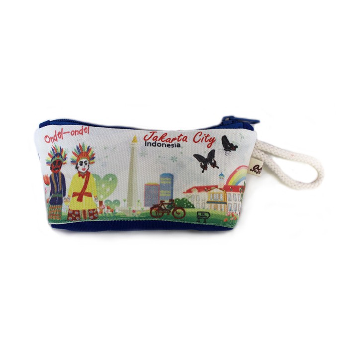 

Tempat Pensil Pouch Anak Kanvas Souvenir Oleh oleh Khas Jakarta CP3-003