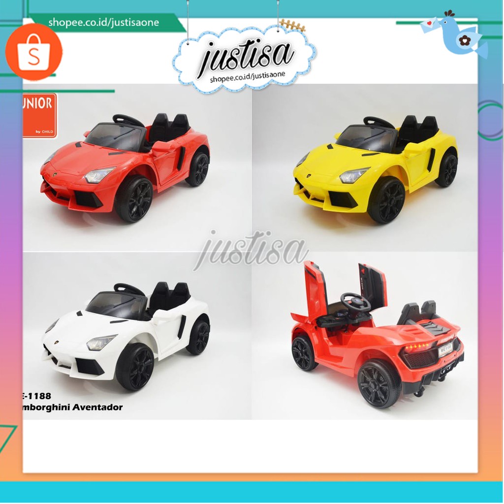 Promo !! Mainan Anak Mobil sport  - ME1188 Lamborgini Aventador / Mainan Mobil Aki Anak / Mobil Remote