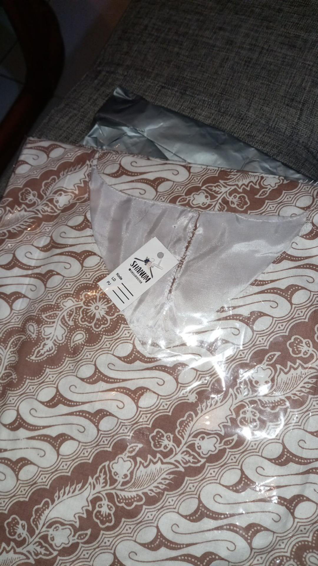 Blus Modern Batwing Batik Brokat Brukat Renda Jumbo Pastel Atasan Batik Soft Pesta Kondangan (seno)