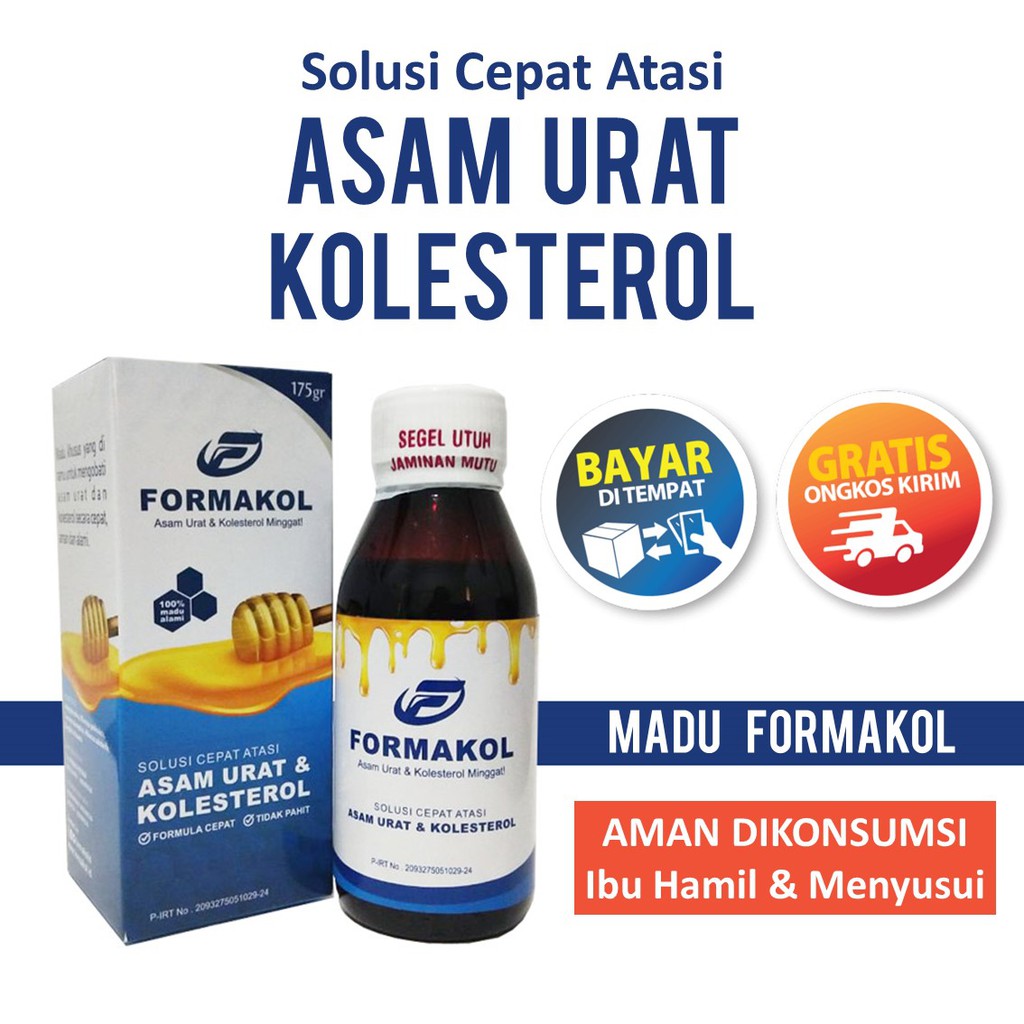 OBAT ASAM URAT HERBAL SUPER NYERI SENDI FLU TULANG REMATIK CINA MADU FORMAKOL