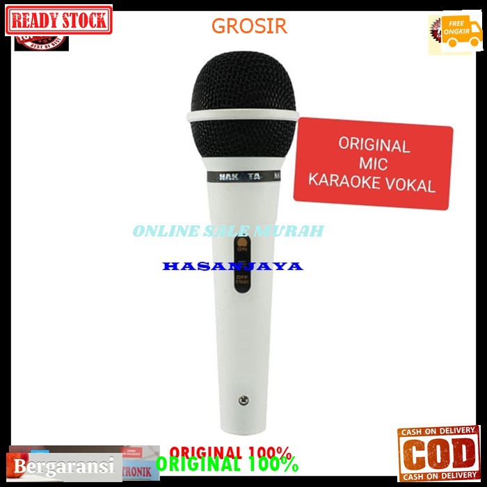 G96 Nakata Mic kabel Microphone original 100% cable mik karaoke mikrophone vocal audio sound system sistem pengeras suara pro profesional dynamic legendary musik music G96   BISA SEGALA JENIS AUDIO SOUND  Langsung nyala. Gk pake baterai  suara mantap, yg