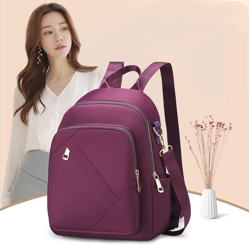 TAS RANSEL WANITA ZABENA ANTI AIR BACKPACK PUNGGUNG UNGU TA642P3 IMPORT GENDONG SEKOLAH KULIAH KERJA PREMIUM REMAJA KOREA BRANDED BATAM